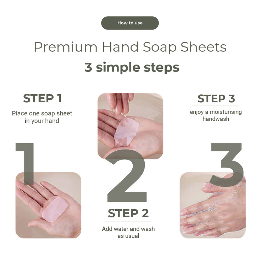 
                  
                    Premium Travel Hand Soap Sheets
                  
                
